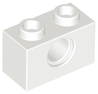 LEGO® los onderdeel Technische Steen in kleur Wit 3700