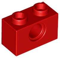 Plaatje in Gallery viewer laden, LEGO® los onderdeel Technische Steen in kleur Rood 3700