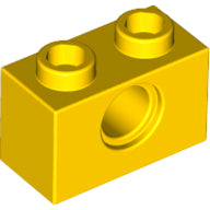 Plaatje in Gallery viewer laden, LEGO® los onderdeel Technische Steen in kleur Geel 3700