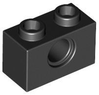LEGO® los onderdeel Technische Steen in kleur Zwart 3700