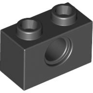 Plaatje in Gallery viewer laden, LEGO® los onderdeel Technische Steen in kleur Zwart 3700