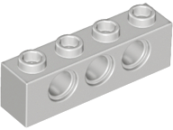 LEGO® los onderdeel Technische Steen Lichtgrijs 3701