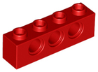 LEGO® los onderdeel Technische Steen in kleur Rood 3701