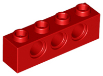 LEGO® los onderdeel Technische Steen in kleur Rood 3701