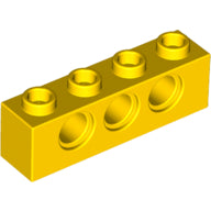 Plaatje in Gallery viewer laden, LEGO® los onderdeel Technische Steen in kleur Geel 3701