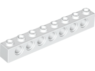 Plaatje in Gallery viewer laden, LEGO® los onderdeel Technische Steen in kleur Wit 3702