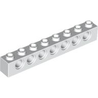 Plaatje in Gallery viewer laden, LEGO® los onderdeel Technische Steen in kleur Wit 3702