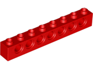 LEGO® los onderdeel Technische Steen in kleur Rood 3702