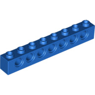 Plaatje in Gallery viewer laden, LEGO® los onderdeel Technische Steen in kleur Blauw 3702
