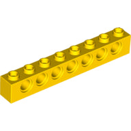 LEGO® los onderdeel Technische Steen in kleur Geel 3702