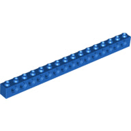 Plaatje in Gallery viewer laden, LEGO® los onderdeel Technische Steen in kleur Blauw 3703