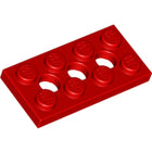 LEGO® los onderdeel Technische Plaat in kleur Rood 3709b