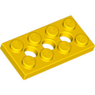 LEGO® los onderdeel Technische Plaat in kleur Geel 3709b
