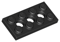 LEGO® los onderdeel Technische Plaat in kleur Zwart 3709b