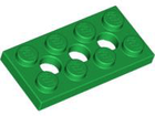LEGO® los onderdeel Technische Plaat in kleur Groen 3709b