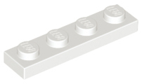 LEGO® los onderdeel Plaat Algemeen in kleur Wit 3710
