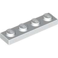 LEGO® los onderdeel Plaat Algemeen in kleur Wit 3710