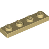 Plaatje in Gallery viewer laden, LEGO® los onderdeel Plaat Algemeen in kleur Geelbruin 3710