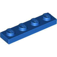 Plaatje in Gallery viewer laden, LEGO® los onderdeel Plaat Algemeen in kleur Blauw 3710