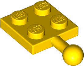 LEGO® los onderdeel Plaat Aangepast in kleur Geel 3729