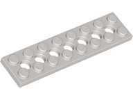 Plaatje in Gallery viewer laden, LEGO® los onderdeel Technische Plaat Lichtgrijs 3738