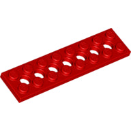 Plaatje in Gallery viewer laden, LEGO® los onderdeel Technische Plaat in kleur Rood 3738