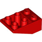 LEGO® los onderdeel Dakpan Omgekeerd in kleur Rood 3747a