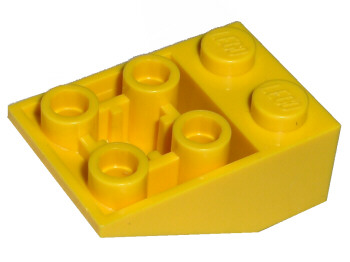 LEGO® los onderdeel Dakpan Omgekeerd in kleur Geel 3747b