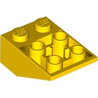 LEGO® los onderdeel Dakpan Omgekeerd in kleur Geel 3747b