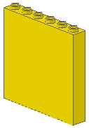 LEGO® los onderdeel Steen in kleur Geel 3754