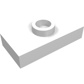 LEGO® los onderdeel Plaat Aangepast in kleur Wit 3794a