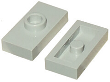 Plaatje in Gallery viewer laden, LEGO® los onderdeel Plaat Aangepast Lichtgrijs 3794a