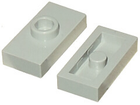 LEGO® los onderdeel Plaat Aangepast Lichtgrijs 3794a