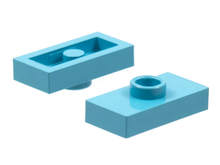 Plaatje in Gallery viewer laden, LEGO® los onderdeel Plaat Aangepast Maersk Blue 3794a