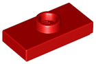 LEGO® los onderdeel Plaat Aangepast in kleur Rood 3794b