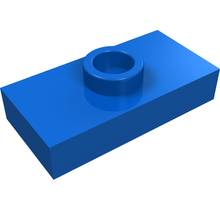 Plaatje in Gallery viewer laden, LEGO® los onderdeel Plaat Aangepast in kleur Blauw 3794a