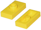LEGO® los onderdeel Plaat Aangepast in kleur Geel 3794a