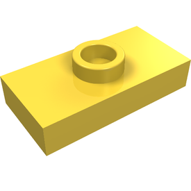 LEGO® los onderdeel Plaat Aangepast in kleur Geel 3794a