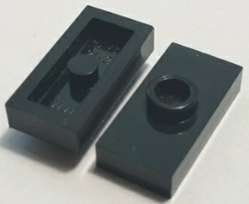 LEGO® los onderdeel Plaat Aangepast in kleur Zwart 3794a