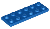 Plaatje in Gallery viewer laden, LEGO® los onderdeel Plaat Algemeen in kleur Blauw 3795