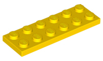 Plaatje in Gallery viewer laden, LEGO® los onderdeel Plaat Algemeen in kleur Geel 3795