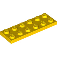 Plaatje in Gallery viewer laden, LEGO® los onderdeel Plaat Algemeen in kleur Geel 3795