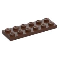 LEGO® los onderdeel Plaat Algemeen in kleur Bruin 3795