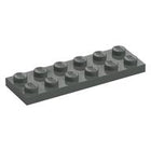 LEGO® los onderdeel Plaat Algemeen in kleur Donkergrijs 3795
