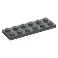 LEGO® los onderdeel Plaat Algemeen in kleur Donkergrijs 3795