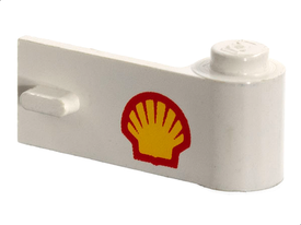 LEGO® los onderdeel Deur met Motief in kleur Wit 3821pb004