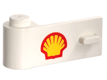 Plaatje in Gallery viewer laden, LEGO® los onderdeel Deur met Motief in kleur Wit 3822pb004