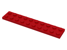 Plaatje in Gallery viewer laden, LEGO® los onderdeel Plaat Algemeen in kleur Rood 3832
