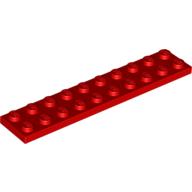 LEGO® los onderdeel Plaat Algemeen in kleur Rood 3832