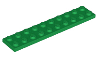 LEGO® los onderdeel Plaat Algemeen in kleur Groen 3832